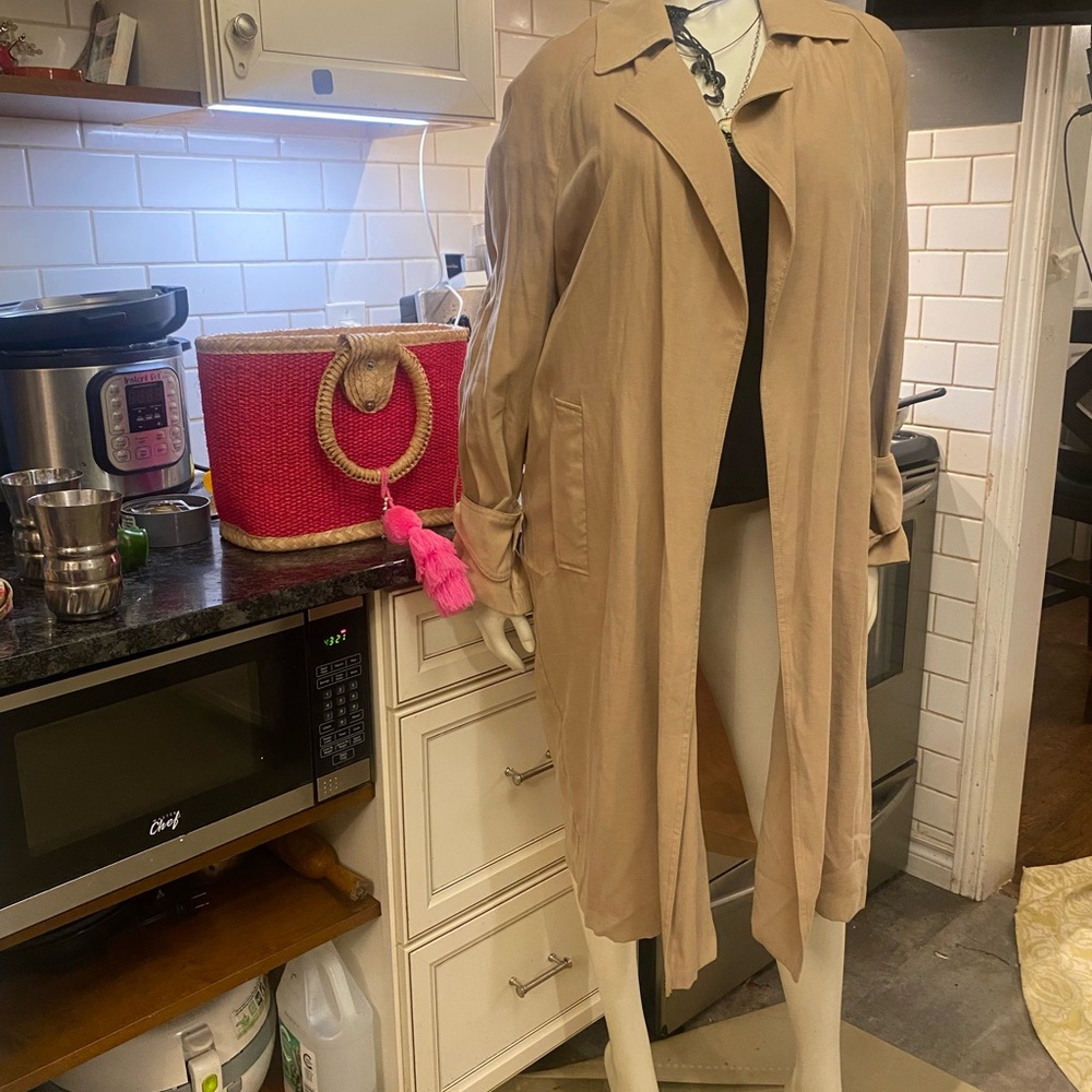 Zara Beige Suede Coat